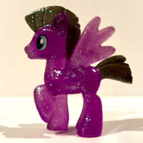 My Little Pony Wave 10 Rainbow Swoop Pony Glitter 2 in Purple Blind Bag 2014 MLP - Picture 2 of 4
